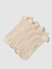 camano Sneakersocken mit Label-Detail im 4er-Pack Modell 'bamboo' Sand