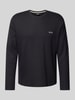 BOSS Longsleeve mit Label-Stitching Black