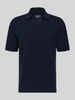 MCNEAL Regular Fit Poloshirt mit gerippten Abschlüssen Dunkelblau