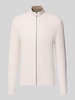 MCNEAL Strickjacke mit Reißverschluss Ecru Melange