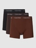 Calvin Klein Underwear Regular Fit Trunks mit Baumwolle im 3er-Pack Mittelbraun