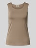 Fransa Tanktop mit Rundhalsausschnitt Modell 'ara' Taupe