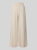 mbyM Wide Leg Stoffhose mit Eingrifftaschen Modell 'Asaka' Taupe