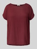 s.Oliver RED LABEL Relaxed fit T-shirt met stretch Bordeaux