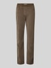 Raphaela By Brax Slim fit broek van fijne corduroy met elastische band Taupe