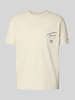 Tommy Jeans Regular Fit T-Shirt aus reiner Baumwolle Sand