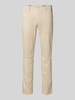 Brax Regular fit chino met structuurmotief, model 'FABIO' Beige