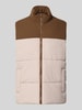 JACK & JONES Weste mit Stehkragen Modell 'RAZE' Beige