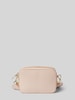 Coccinelle Crossbody Bag aus Leder mit Label-Print Rose