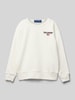 Polo Sport Sweatshirt mit Label-Stitching Ecru