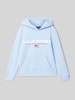 Polo Sport Hoodie met labelprint Bleu