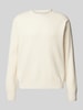 Jack & Jones Gebreide pullover met labelprint, model 'VESTERBRO' Offwhite