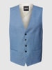 BOSS Gilet met all-over label, model 'Jeckson' Marineblauw