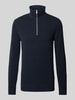 Marc O'Polo Regular fit schipperstrui met Ottomaanse structuur Marineblauw