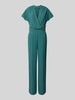 Vera Mont Jumpsuit met knoopdetail Donkergroen