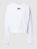 DKNY PERFORMANCE Oversized sweatshirt met logostitching, model 'BALANCE' Wit