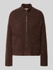 Selected Regular Fit Strickjacke aus Woll-Mix Modell 'SIA' Dunkelbraun