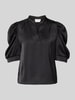 Neo Noir Blusenshirt mit V-Ausschnitt Modell 'Roella' Black