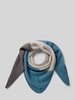 Kurt Beines Schal im Colour-Blocking-Design Hellblau