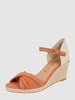 Tamaris Wedges in Veloursleder-Optik  Apricot