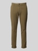 Jack & Jones Slim fit chino met achterzakken, model 'MARCO FURY' Olijfgroen