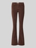 Only Spodnie sztruksowe o rozkloszowanym kroju z mieszanki bawełny model ‘MARY’ Czekoladowy