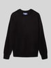 Jack & Jones Relaxed Fit Pullover in Strick-Optik Modell 'Kaito' Black