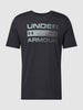 Under Armour T-shirt met logostitching Zwart