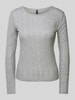 Vero Moda Regular Fit Langarmshirt aus reiner Baumwolle Modell 'LISA'
 Hellgrau