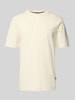 BOSS T-Shirt mit Label-Print Modell 'Thompson' Offwhite
