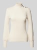 Lauren Ralph Lauren Gebreide pullover met fijnrib, model 'DWORINA' Offwhite