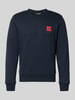 Jack & Jones Sweatshirt met labelprint, model 'BRANDY' Marineblauw