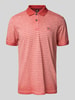 Lerros Regular Fit Poloshirt mit Label-Detail Modell 'SLUB' Rot