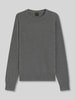 BOSS Orange Regular fit pullover van wolmix  Antraciet