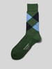 Burlington Sokken van scheerwolmix met labeldetail Groen
