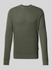 Only & Sons Gebreide pullover met structuurmotief, model 'KALLE' Olijfgroen