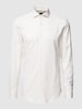 BOSS Slim Fit Business-Hemd mit Kentkragen Modell 'HANK' Offwhite