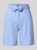 Christian Berg Woman Bermudas mit Stoffgürtel Blau Melange