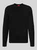 HUGO Regular Fit Pullover aus reiner Baumwolle Modell 'Sylas' Black