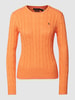 Polo Ralph Lauren Gebreide pullover met logostitching, model 'JULIANNA' Oranje