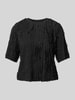 Jake*s Collection T-Shirt mit Strukturmuster Black