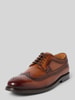 DIGEL Derby mit Lochmuster Modell 'Sherlock' Cognac