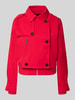 monari Korte trenchcoat met mouwriempjes Lichtrood