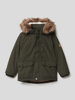 Name It Parka met kraag van imitatiebont, model 'PARKA' Kaki