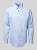 Christian Berg Men Regular Fit Business-Hemd mit Button-Down-Kragen Bleu