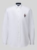 Polo Ralph Lauren Freizeithemd aus reiner Baumwolle mit gesticktem Motiv-Detail Weiss