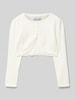 Happy Girls Bolero mit Ziersteinbesatz Offwhite