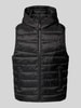 Jack & Jones Steppweste mit Kapuze und Eingrifftaschen Black
