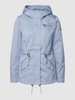 Only Parka z detalem z logo model ‘LORCA’ Szaroniebieski