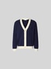 MAISON KITSUNÉ Cardigan van puur katoen Marineblauw
